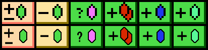 Overworld Rupee Icons